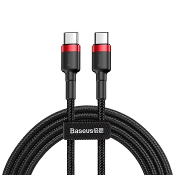 Кабель Baseus Type-C-Type-C PD 1м 60W Cafule Black/Red (CATKLF-G91)