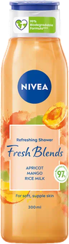 Гель для душу Nivea Refreshing Shower Fresh Blends Освіжаючий Apricot & Mango & Rice Milk 300 мл (9005800329239)
