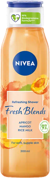 Żel pod prysznic Nivea Refreshing Shower Fresh Blends Apricot & Mango & Rice Milk Odświeżający 300 ml (9005800329239)