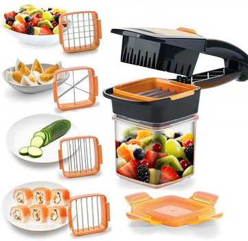 Овощерезка универсальная Nicer Dicer Quick Измельчитель 5в1 с контейнером 200мл