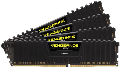 Оперативная память Corsair DDR4-3200 65536MB PC4-25600 (Kit of 4x16384) Vengeance LPX Black (CMK64GX4M4E3200C16)