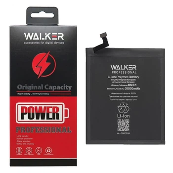 Аккумулятор батарея Walker Professional Xiaomi BN31 Redmi Note 5A / Mi A1 / Mi 5X (3000 mAh)