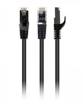 Патч корд Cablexpert PP6A-LSZHCU-BK-3M, S/FTP, литий, 50u" штекер із фіксатором, 3,0 м, чорний