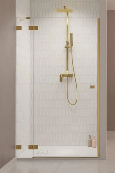 Душові двері Essenza Pro Brushed Gold DWJ 900x2000 ліва 10099090-99-01L (TM Radaway)