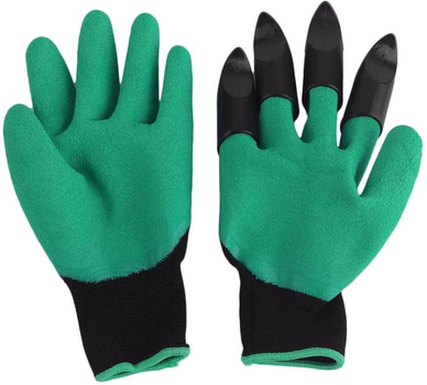 Садовые перчатки Зеленый Garden Genie Gloves 1 пара с когтями (14466PRCH03544) CLS55