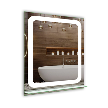 Зеркало LED (60*80*2,5см) PR-D28A с полкой