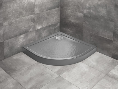 Душовий піддон Doros A Compact Stone 900x900x115 антрацит SDRA9090-05-64S (TM Radaway)