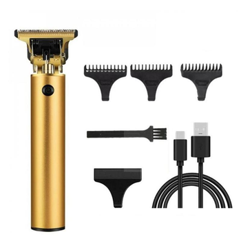 Машинка для стрижки волос аккумуляторная для окантовки Clipper Vintage T9 золотая