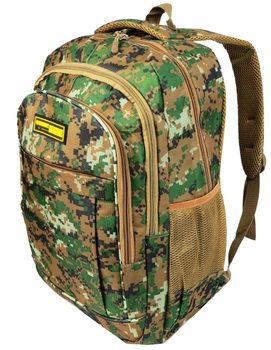Міський рюкзак в стилі мілітарі 22L камуфляж піксель Battlegrounds 30x43x19 см (sum0021301) Зелений