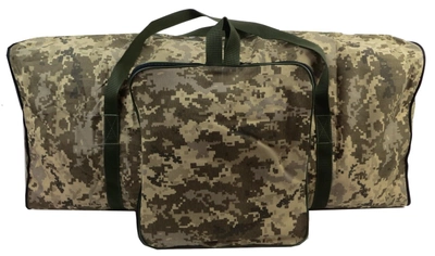 Міцна велика складана дорожня сумка, баул 105 л піксель ЗСУ Ukr Military 85x38x34 см (sum0021367)