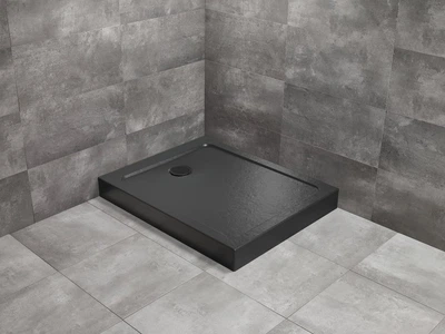 Душовий піддон Doros F Compact 100x70 Stone чорний SDRFP1070-05-54S (TM Radaway)