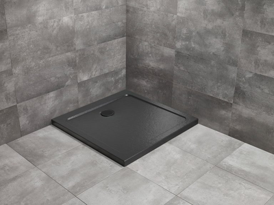 Душовий піддон Doros C 90x90 Stone чорний SDRC9090-01-54S (TM Radaway)