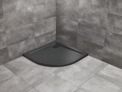 Душовий піддон Doros A 80x80 Stone чорний SDRA8080-01-54S (TM Radaway)