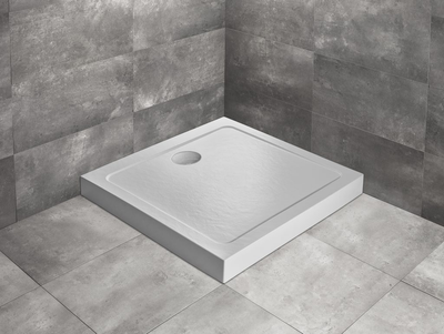 Душовий піддон Doros C Compact Stone 900x900x155 білий SDRC9090-05-04S (TM Radaway)