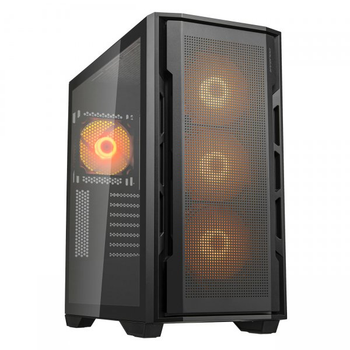 Ігровий корпус, 4*120mm argb вентилятори передвстановлені, ATX/mATX/mini-ITX, скляне вікно Cougar uniface rgb