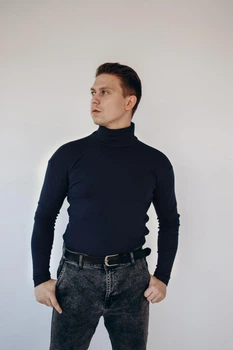 Гольф водолазка утеплённій р.XL, т.синий