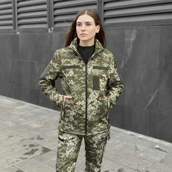 Куртка Pobedov Shadow Женская Военная с липучками Пиксель XL OWku2 876XLpx