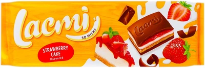 Шоколад Roshen Lacmi Strawberry cake молочного ВКФ 275 г (4823077639579)