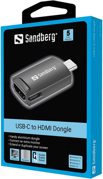 Adapter Sandberg USB-C / HDMI Dongle (5705730136344)
