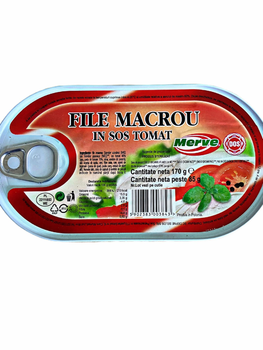 Філе макрелі в томатному соусі Merve 170г
