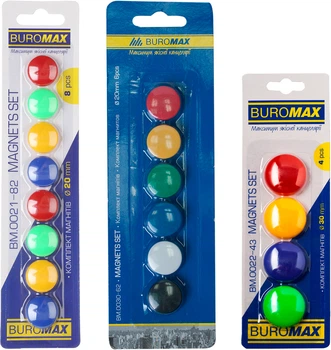 Набір магнітів Buromax для дошки (BM.6986)