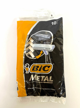 Одноразові станки Bic Metal 10 шт.