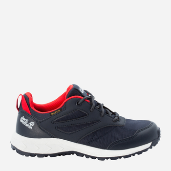 Buty sportowe chłopięce lekkie Jack Wolfskin Woodland Texapore Low K 4042162-8332 28 Ciemnoniebieski/Czerwony (4064993186765)