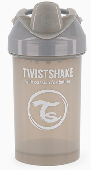 Чашка-непроливайка Twistshake Crawler Cup Pastel Grey 8 м + з міксером для фруктів 300 мл (7350083122780)