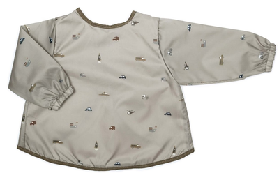 Fartuch dziecięcy Smallstuff Apron with sleeves Engine z rękawami (5712352095133)