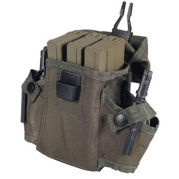 Підсумок тактичний Mil-Tec для магазинів Олива US MAG.TASCHE LC2 (M16) OLIV (16155001)