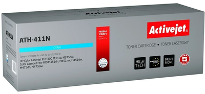 Toner Activejet do HP 305A CE411A Cyan (5901443016298)