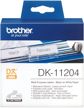 Etykiety na rolce Brother (DK-11204)