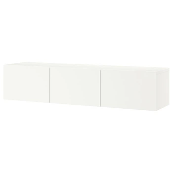 Тумба под ТВ IKEA БЕСТО, с дверцами, белый, Лаппвикен белый, 180x42x38 см, 893.306.91
