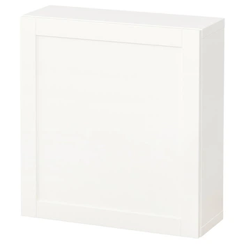 Комбинация настенных шкафов IKEA БЕСТО, белый, Ханвикен белый, 60x22x64 см, 194.296.76