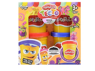 Тесто Master Do, 4 банки по 50 г. DANKO TOYS