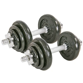 Гантели разборные 20кг (2шт по 10 кг) стальные наборные гантели Zelart Fit 8212-20
