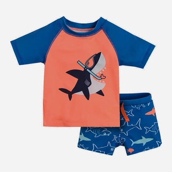 Дитячий комплект для плавання (футболка + плавки) для хлопчика Cool Club CCB2202918-00 68/74 см Різнокольоровий (5903272862657)
