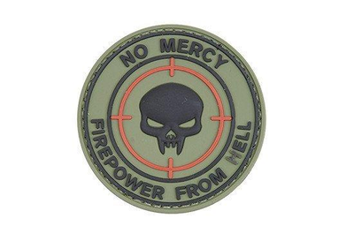 Нашивка 3D - NO MERCY – KINETIC WORKING GROUP - Olive [GFC Tactical]