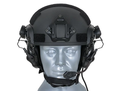 M32H Активні навушники з мікрофоном для каски FAST - BK [EARMOR]