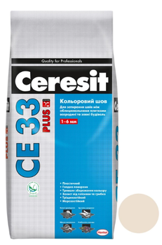 Затирка для швів Ceresit CE33 Plus 121 світлий беж (2 кг) (1995675)