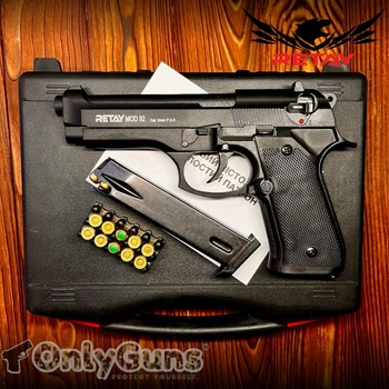 Стартовый пистолет Retay Arms Beretta Mod 92 , Беретта 92 под холостой патрон 9мм , Сигнальный, Шумовой