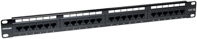 Патч-панель Intellinet 19" 1U kat.5e 24xRJ45 для серверної шафи/стійки (766623513555)