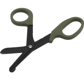 Тактичні Ножиці Парамедичні Вигнуті 19.6 мм Green
