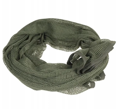 Маскировочная сетка-шарф 190 x 90 см. Mil-Tec зеленый однотонный