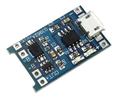 Контроллер заряда/разряда, плата защиты 1S li-ion TP4056 1А micro-USB -COPY-