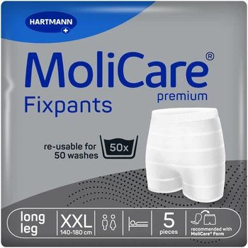 Еластичні штанці для фіксації урологічних прокладок Hartmann MoliCare Premium Fixpants XXL Подовжені 5 шт (4052199265872)