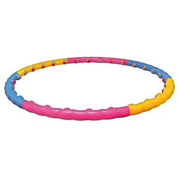 Обруч масажний Хула Хуп Hula Hoop 6 секцій color ball