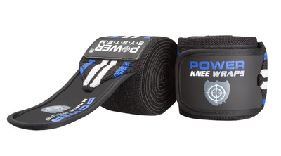 Бинти на коліна Power System PS-3700 Knee Wraps Blue/Black (пара)