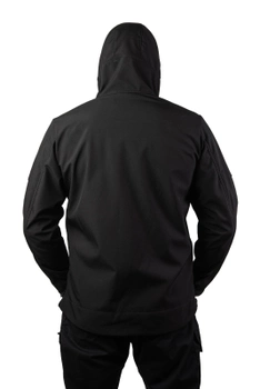 Тактична куртка SMILO soft shell black, XXL, Softshell