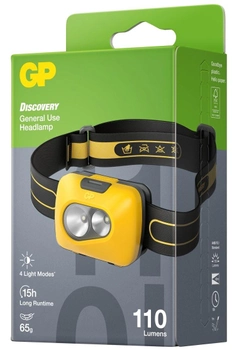 Налобний ліхтар GP Discovery CH42 Жовтий (4891199210990)